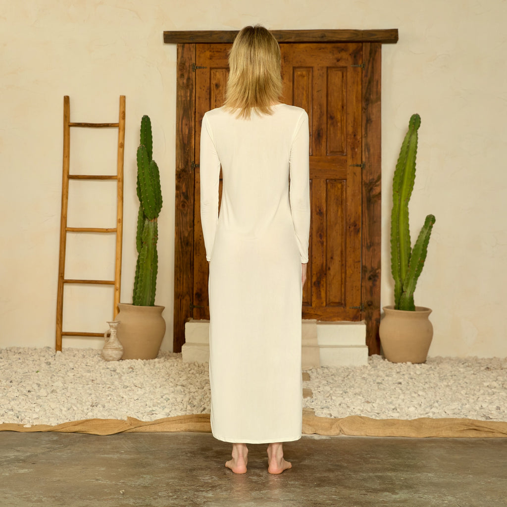maxi slip long sleeves WARM IVORY MEDIUM/LARGE / WARM IVORY maxi slip long sleeves WARM IVORY MEDIUM/LARGE / WARM IVORY