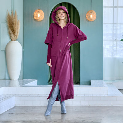 extra straight hoodie MOONLIT MULBERRY 1